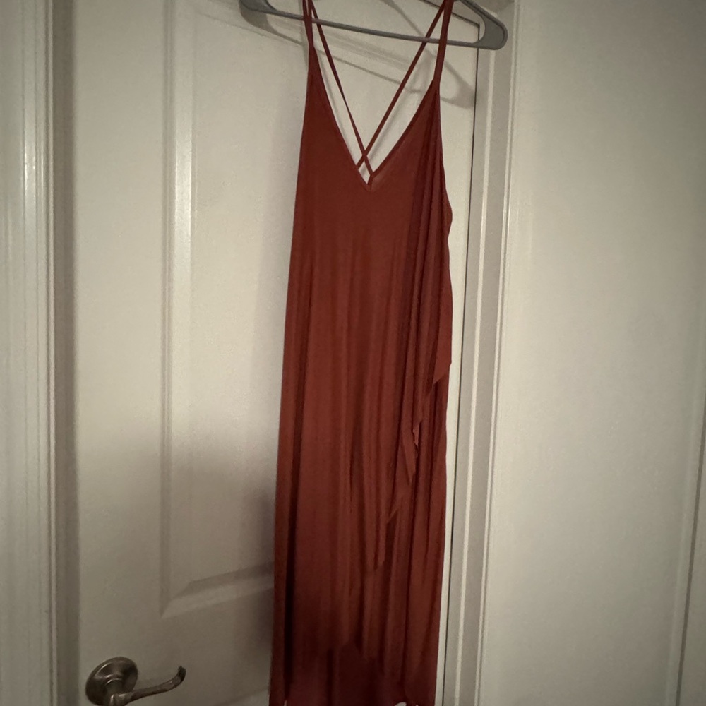 Rust Slip Dress - Picture 2 of 2